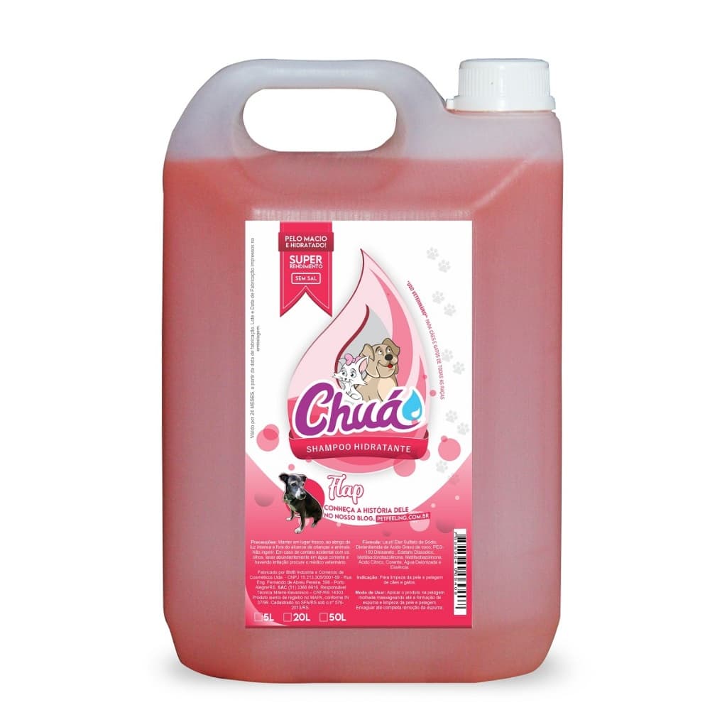 SHAMPOO HIDRATANTE 5L CHUA USO VETERINARIO