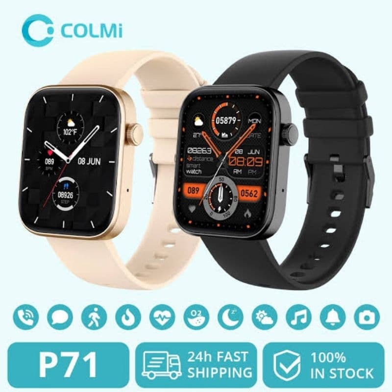 Smartwatch COLMi P71 P81 Relógio Inteligente IP68 a prova dágua Original Notificações Batimentos Cardíacos