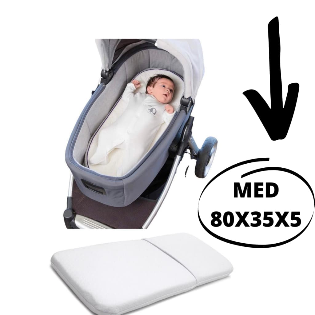 Colchonete Para Carrinho De Bebê MOISES Universal MEDIDA 80x35X5 - PERCAL 400 FIOS