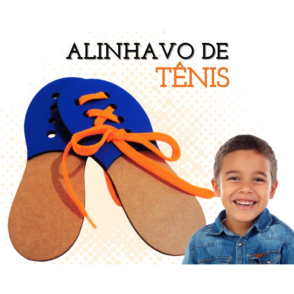 Rêf 058 - Brinquedos Educativos Alinhavo Sapato - tênis em MDF 3mm, Cognitivo madeira mdf, jogo tabuleiro pedagógico didático, alfabeto, Montessori, autista atividade educativa sensorial, desenvolvimento da criança, Coordenação motora fina.
