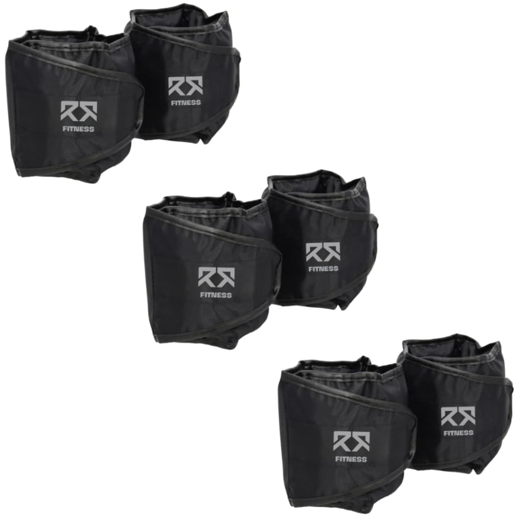 Kit 3 Pares Caneleira 1Kg ao 3Kg Tornozeleira Para Treino Funcional Musculação Fitness