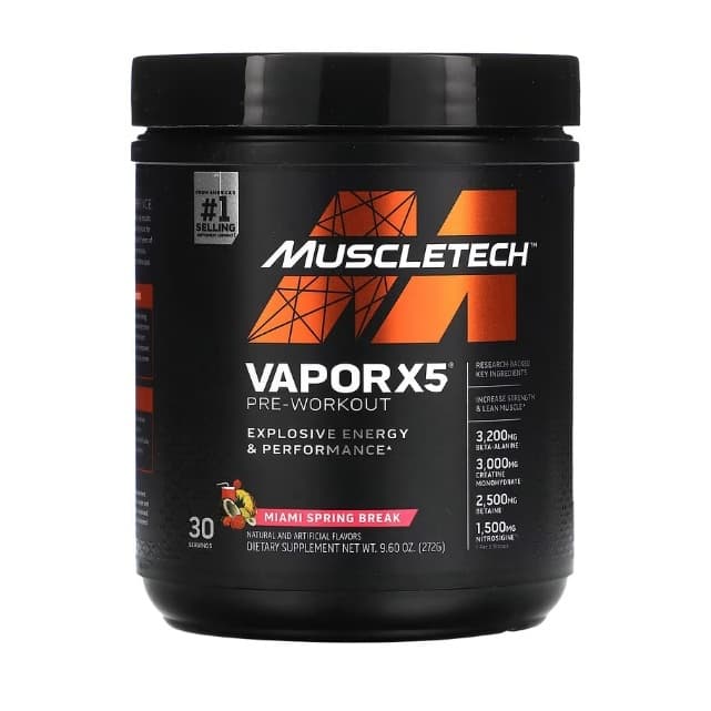 Pre Treino Nano Vapor X5 Muscletech - Importado C/ Selo