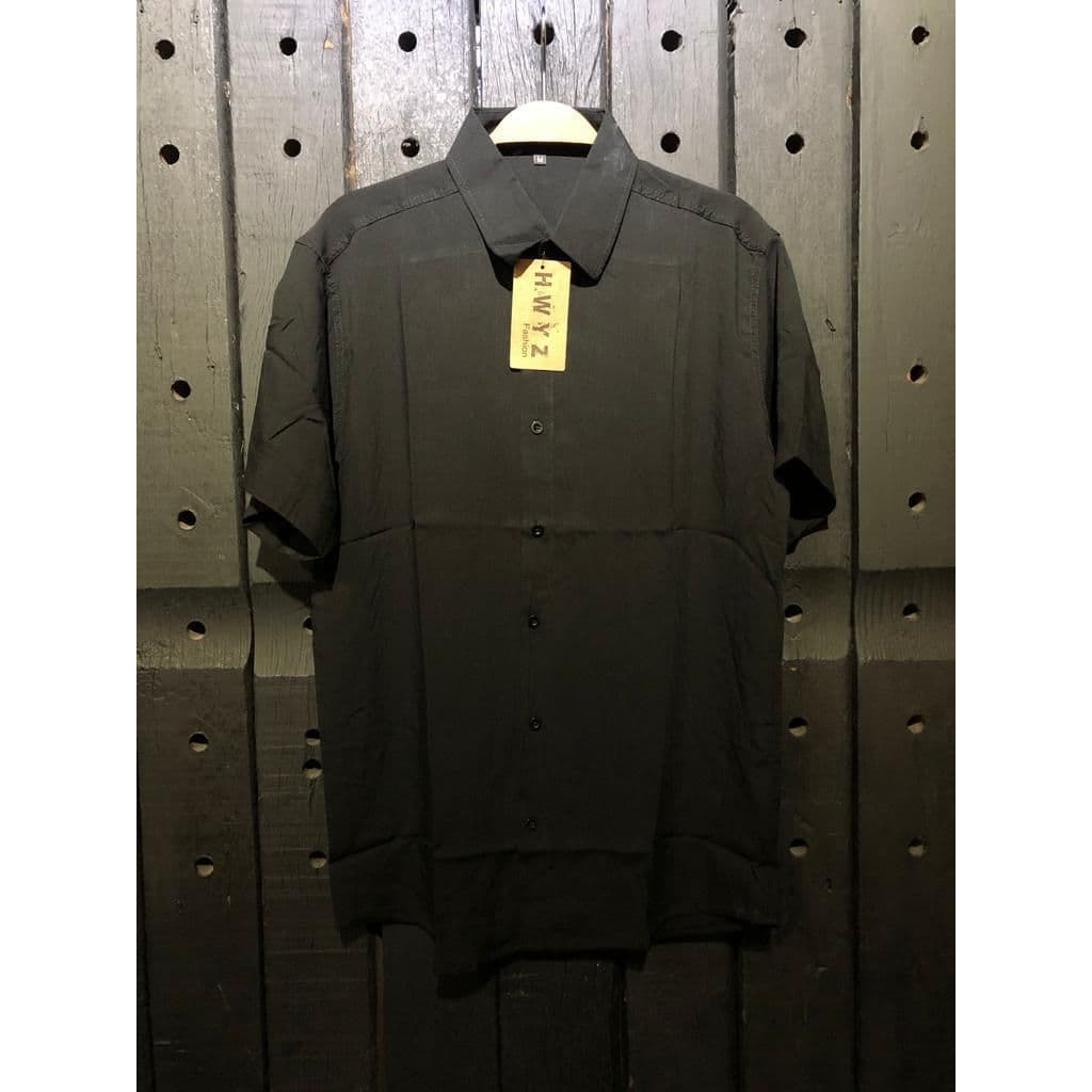 CAMISA SOCIAL SLIM MASCULINA PLUS SIZE  PRETA/ BRANCA  VISCOSE G1 G2 G3 Verão 2024
