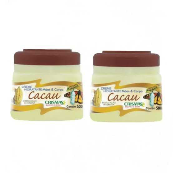 Kit 2 Creme Hidratante Cacau Crismas 500g Cada