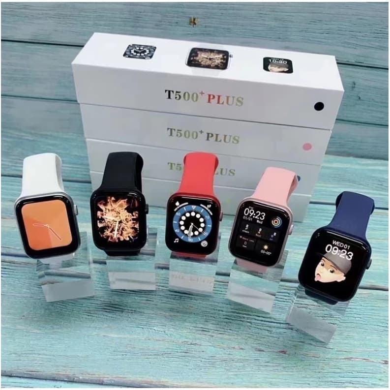2023 Novo T500 Plus Smartwatch À Prova D'água Bluetooth Pressão Arterial Monitor De Frequência Cardíaca