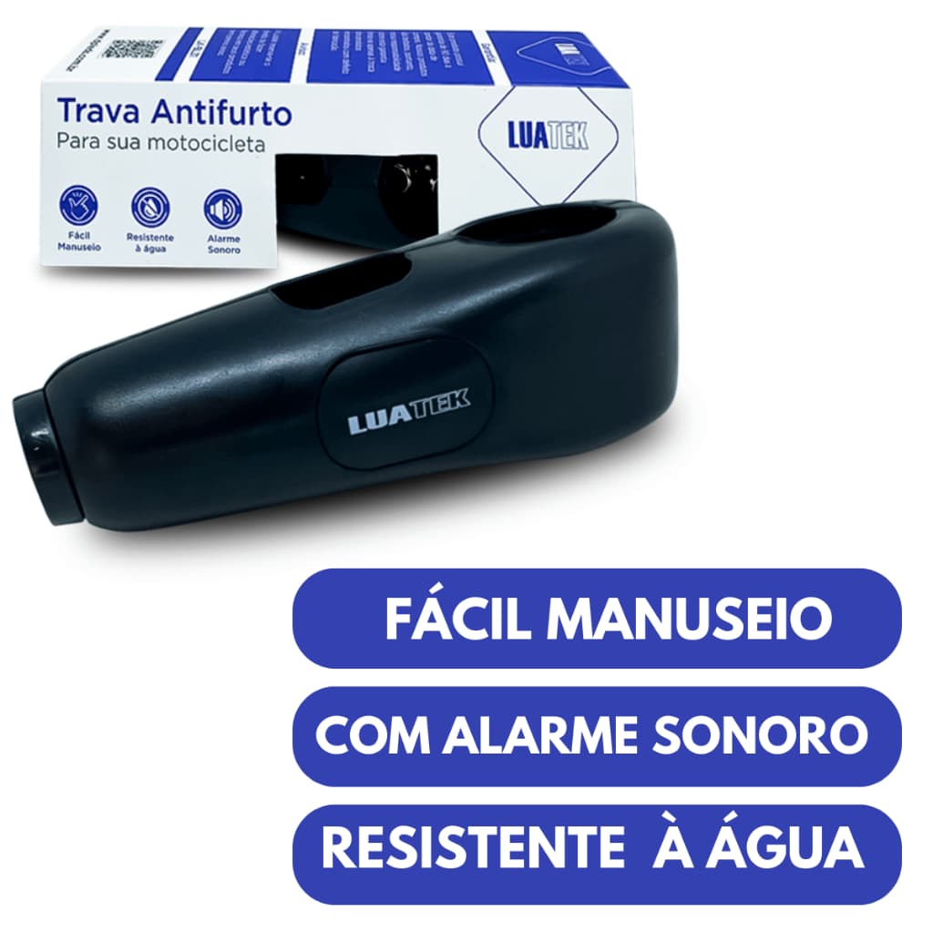 Trava De Segurança Para Moto Alarme de Moto Trava Manete e Guidão Cadeado de Moto Anti Furto Univers