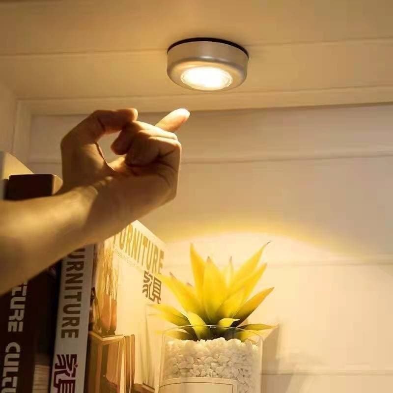 Kit Luminária de Led Lâmpada Adesiva de Emergência com 3 LEDs Para Corredor Armário Closet