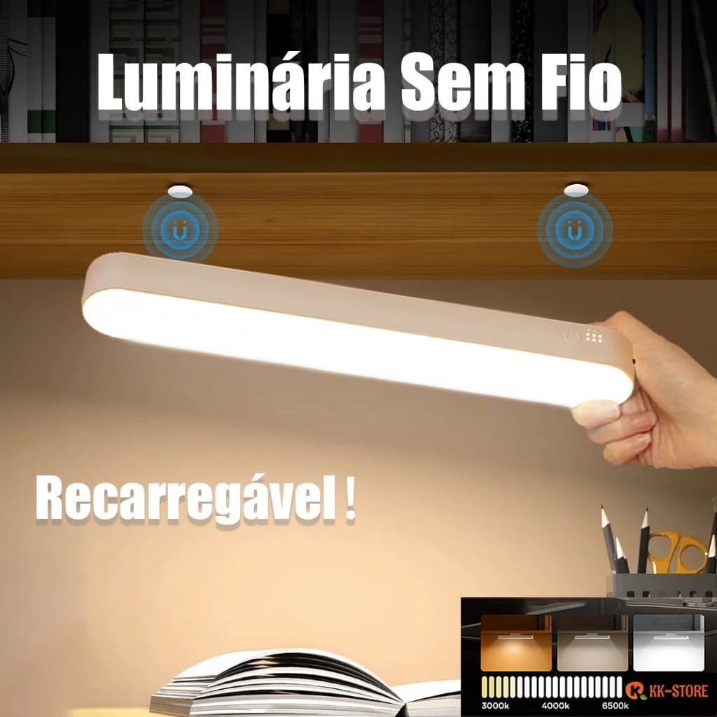 Luminária De Led Sem Fio Recarregável Lâmpada De Mesa Removível Luz De Led Portátil Leitura Usb Infantil TD108