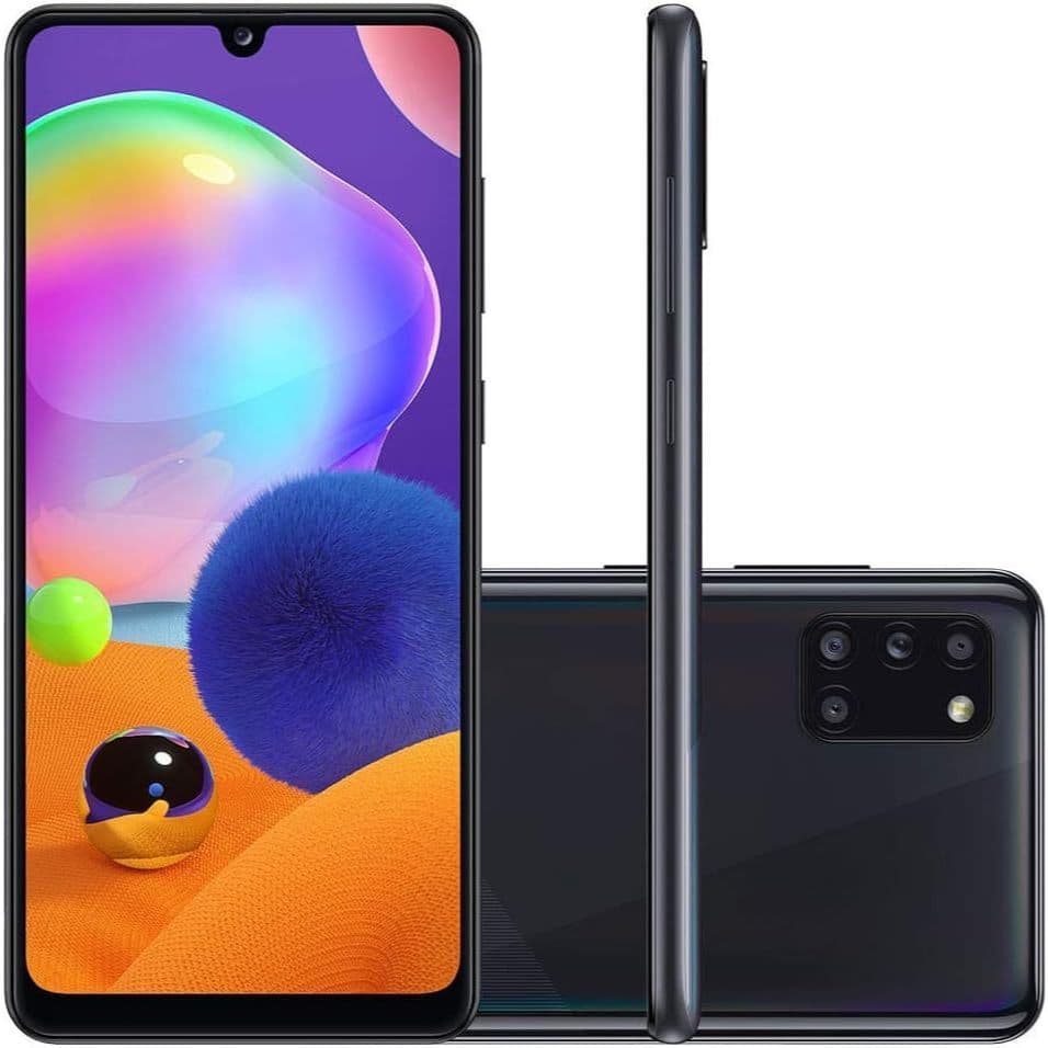 Smartphone Samsung Galaxy A31 128GB 4G Wi-Fi Tela 6.4 Dual Chip 4GB RAM Câmera Quádrupla - Vitrine