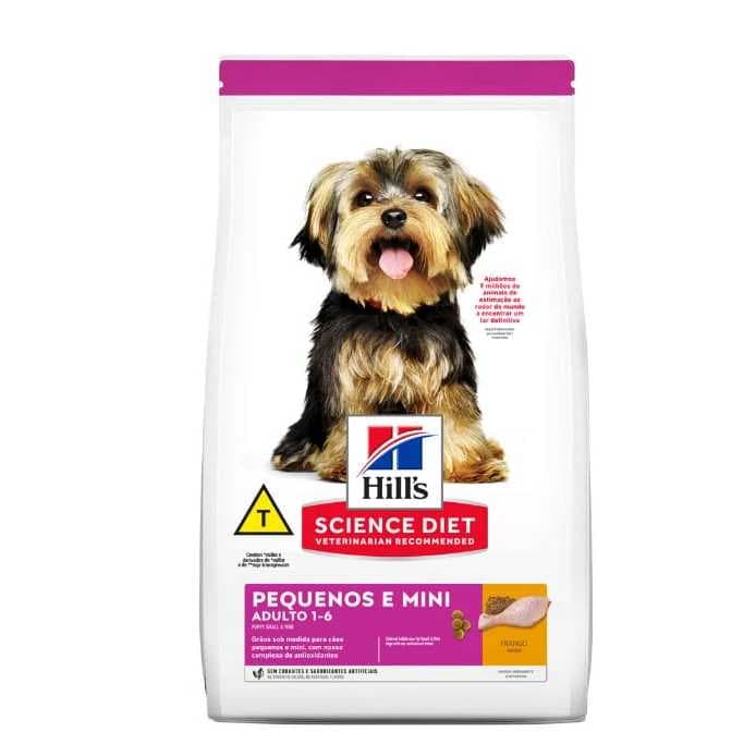Ração Hill's Science Diet Cães Adultos Pequenos e Mini Frango 2,04kg