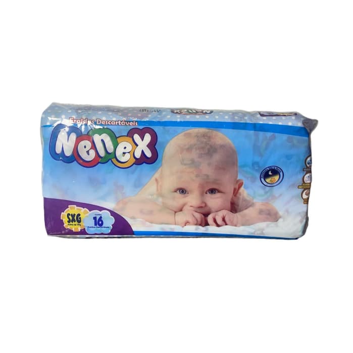 Fralda Descartável Nenex Jumbo XXG C/16 Un  Acima de 15 Kg