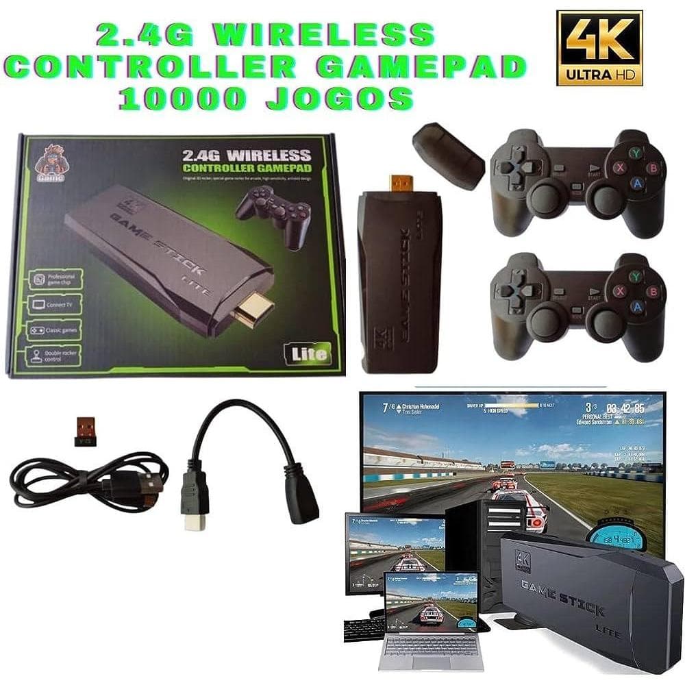 GAME STICK 64GB 2.4G WIRELESS controle game Y-M8-2 / controle gamepad 4k Y-M8-1
