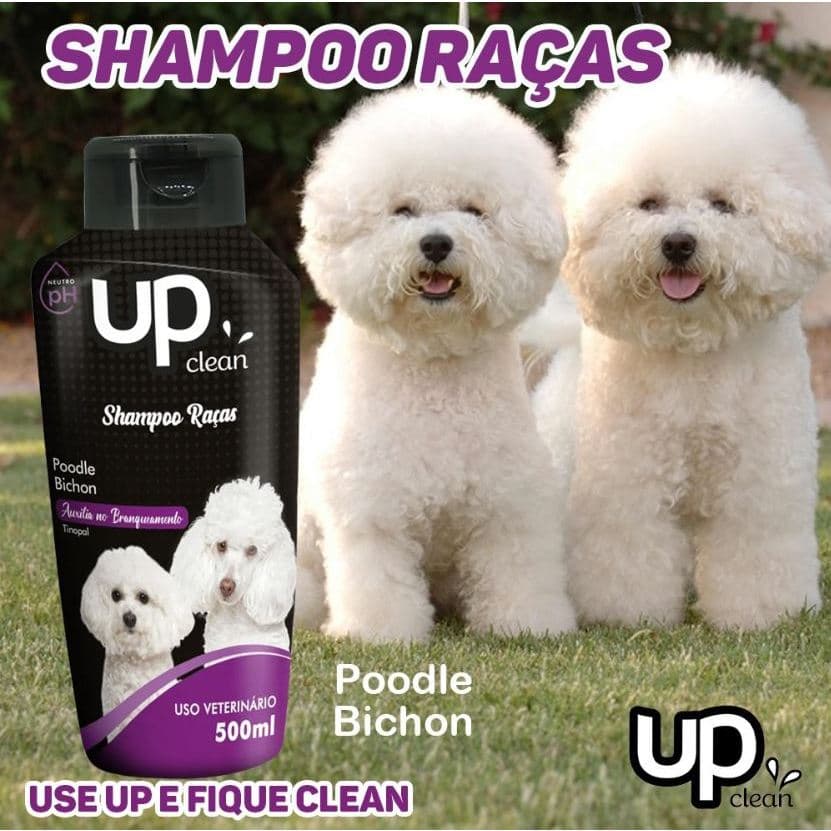 Shampoo para Cachorro Poodle Bichon 500ml Shampoo Poodle Shampoo Pet para Cães Cheiroso Pelo Macio UP Clean