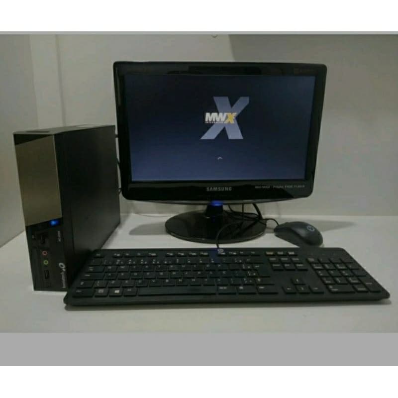 Computador completo Intel 4g memória HD 500g + windows 10 monitor