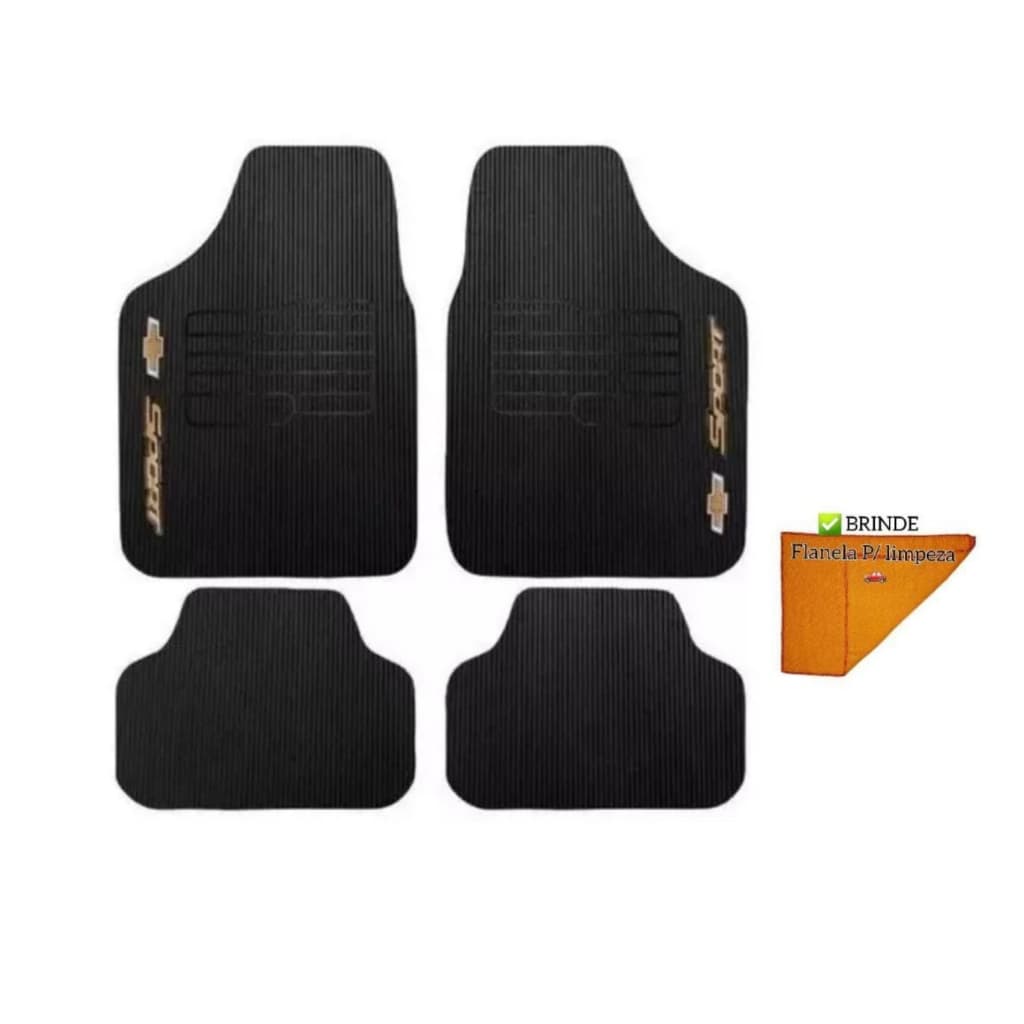Tapete automotivo borracha 4 peças carro Chevrolet CORSA
