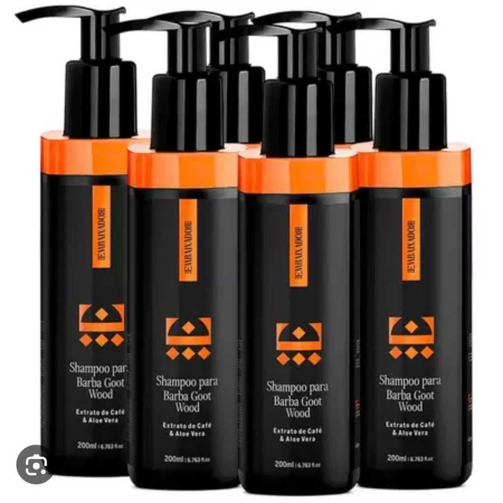 kiEmbaixador 6 Shampoo Hidratante Para A Barba Goot Wood  200ml