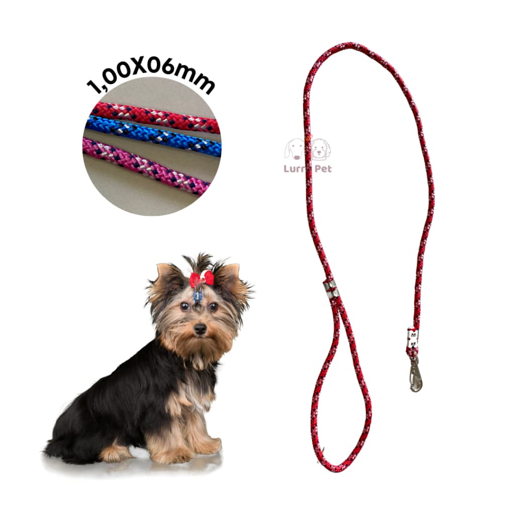 Guia Coleira De Corda Roliça SORTIDO para Cachorro Pet Coleira 1,00 - 06Mm