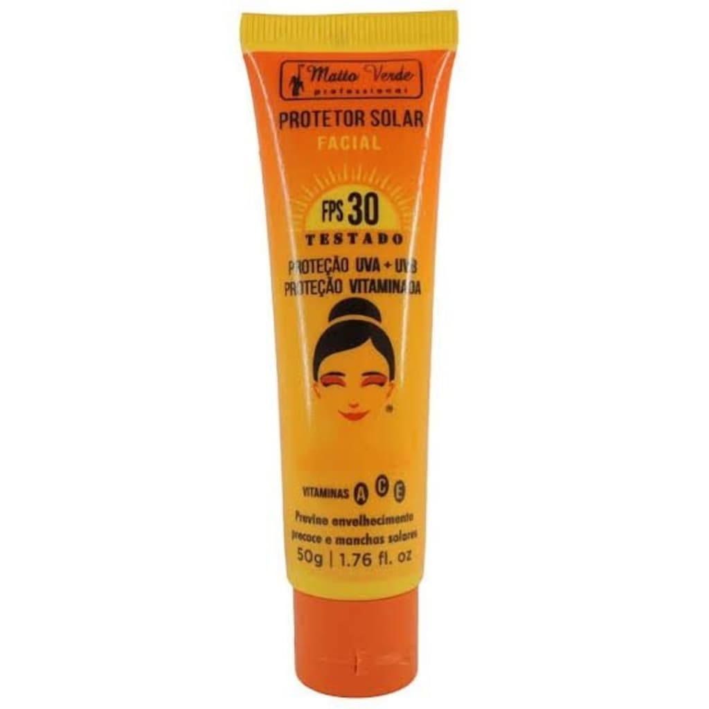 Matto Verde kit com 3 - Protetor Solar Facial fps 30 Vitamina E