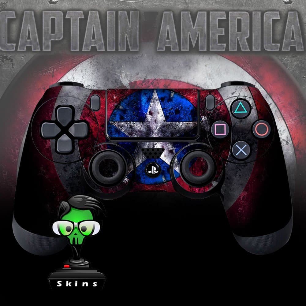 1 Adesivo de controle de videogame escudo capitão / skin PREMIUM / NÃO DESBOTA COM O USO