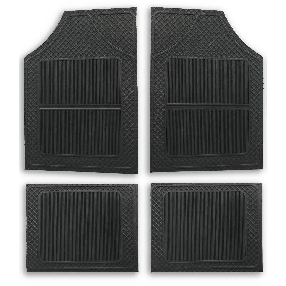 tapete pvc 4 peças tapete automotivo borrracha para seu carro