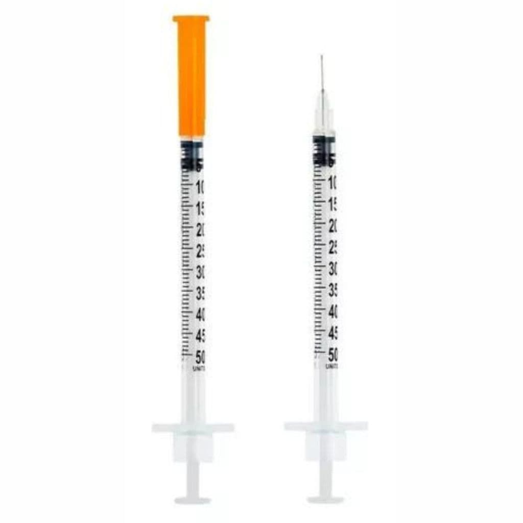 Seringa De 0,5ml Com Agulha Fixa 0,25mmx6mm Blister Caixa 100 Unidades