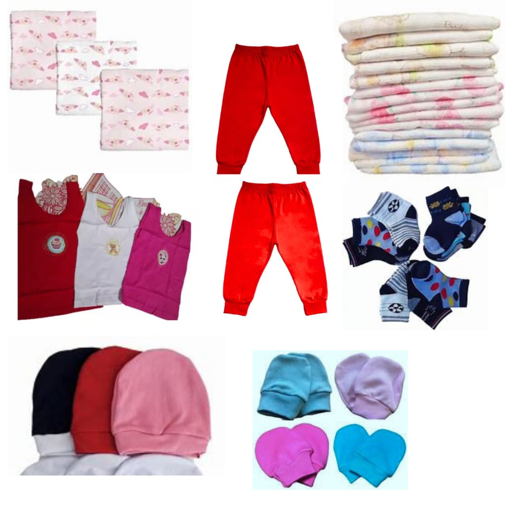 Kit Enxoval Com 24 Peças Bebê Para Bebe MENINO E MENINA Roupas Atacado