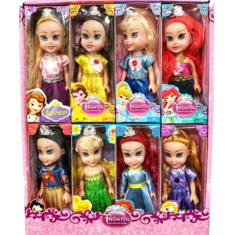 Bonecas Princesas Articulado 16 cm com acessorios pronta entrega