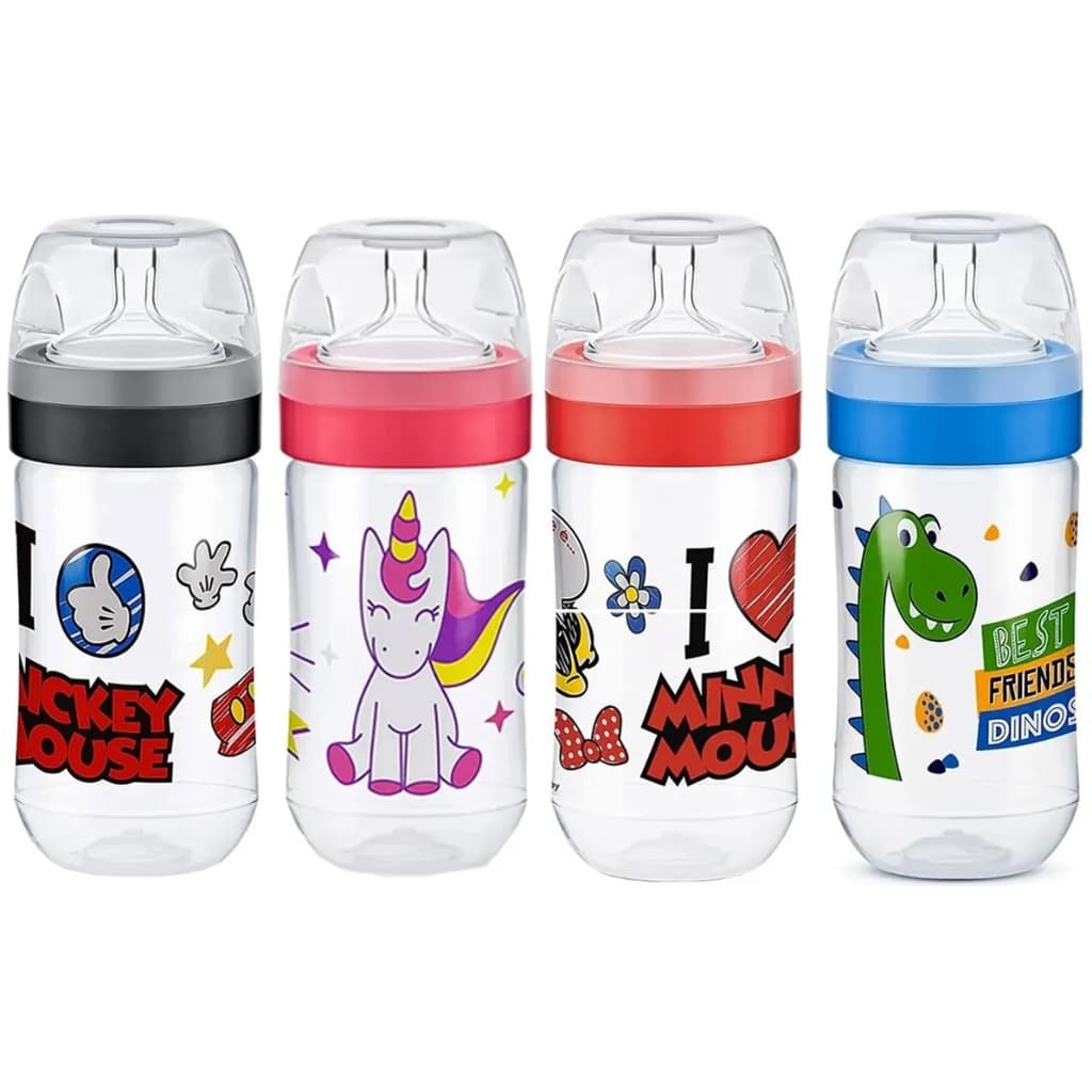 Mamadeira Lillo 300ml Bico Molinho Silicone Macio Super Divertida