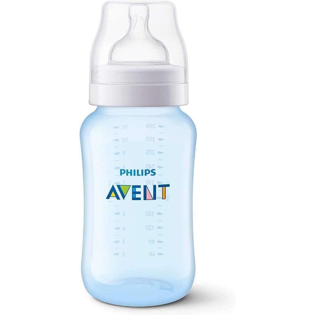 Mamadeira 330ml Azul Clássica Anticolica - Philips Avent