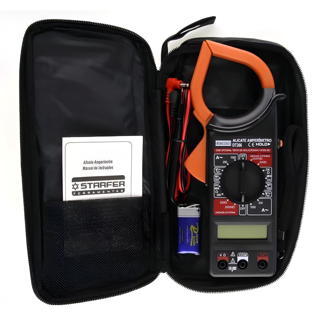 Alicate Amperimetro Digital 1000A Profissional