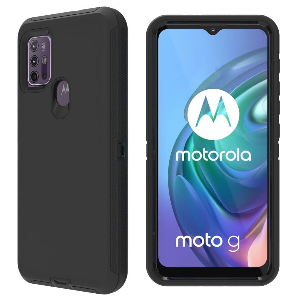 Capa anti impacto reforçada com moldura para motorola moto g30/moto g10/moto g20