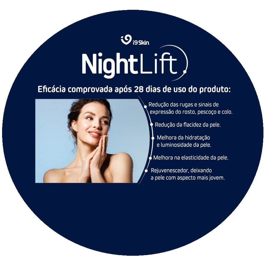 creme anti rugas anti idade Night Lift Creme Facial Noturno 50g com Q10 AloeVera