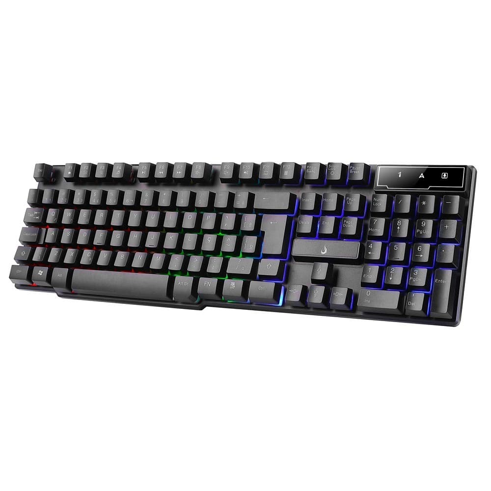 Teclado Gamer Semi Mecânico Rise Mode G1 Rgb Ptbr Com Fio USB