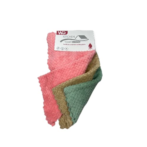 KIT 3 Toalha Pano de Limpeza Microfibra 30X30 Grosso Resistente Limpar Carros Vidros Multiuso