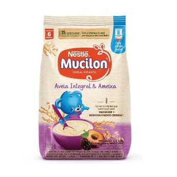 Mucilon Nestlé Ameixa e Aveia kit ou unidade 180g - Cereal Infantil Papinha Bebê 6 Meses - Economia