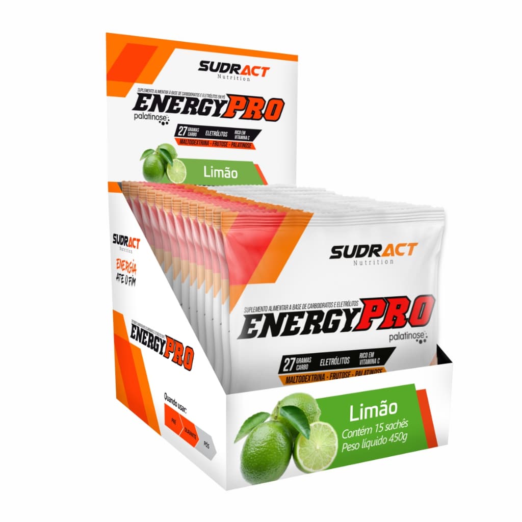 Energy Pro Display 15 Sachês 30g Pré-Treino e Intra-Treino Sudract Nutrition