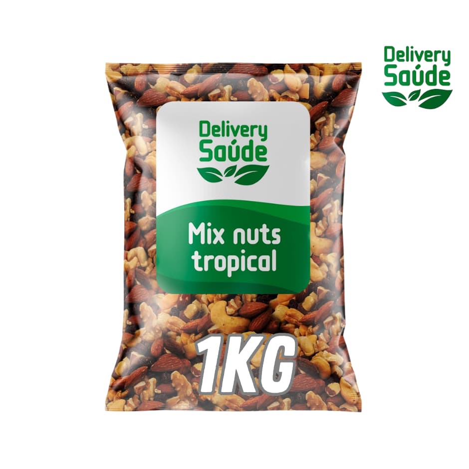 Mix Premium Saudável Castanha de Caju Castanha do Pará Amendoa Nozes Uva Passa Amendoim Gojiberry 1Kg