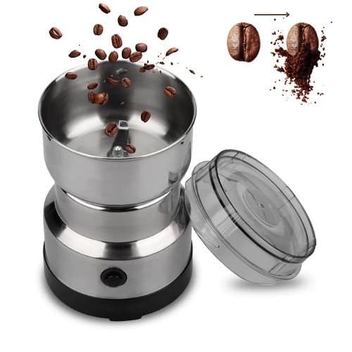 Moedor De Café Grãos Sementes Elétrico Automático Gourmet Profissional Em Aço Inox ---22087
