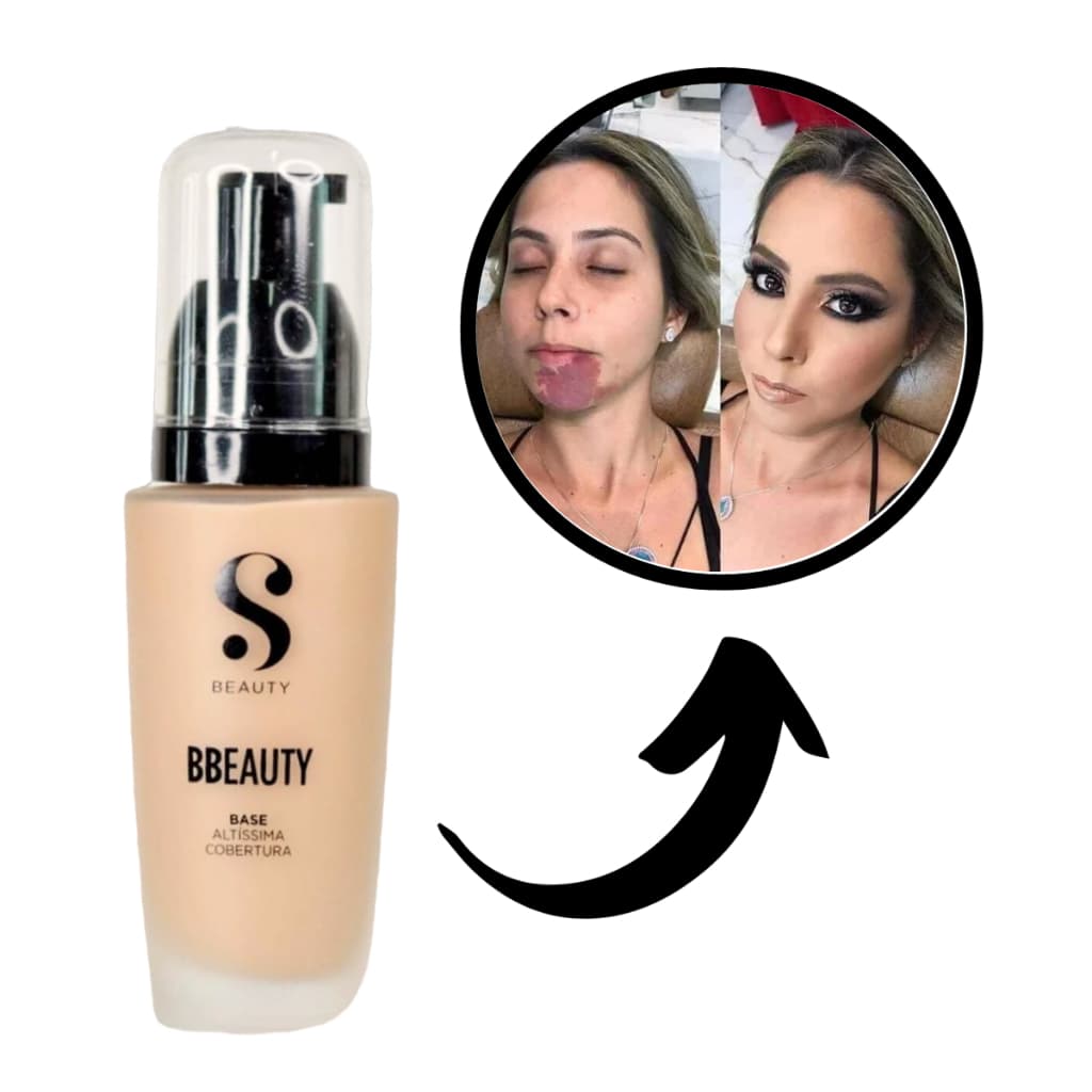Base Alta Cobertura de Rosto Liquida Com Protetor Solar Matte Maquiagem a Prova de Água Profissional