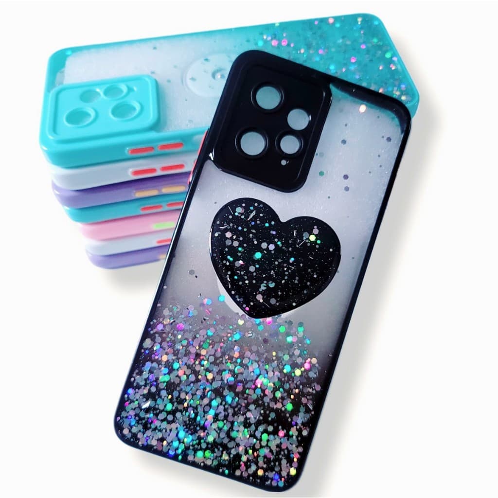 Capa Capinha anti impacto para Xiaomi redmi note 12 4G / capa Capinha xiaomi Note 12 4G com suporte de coração