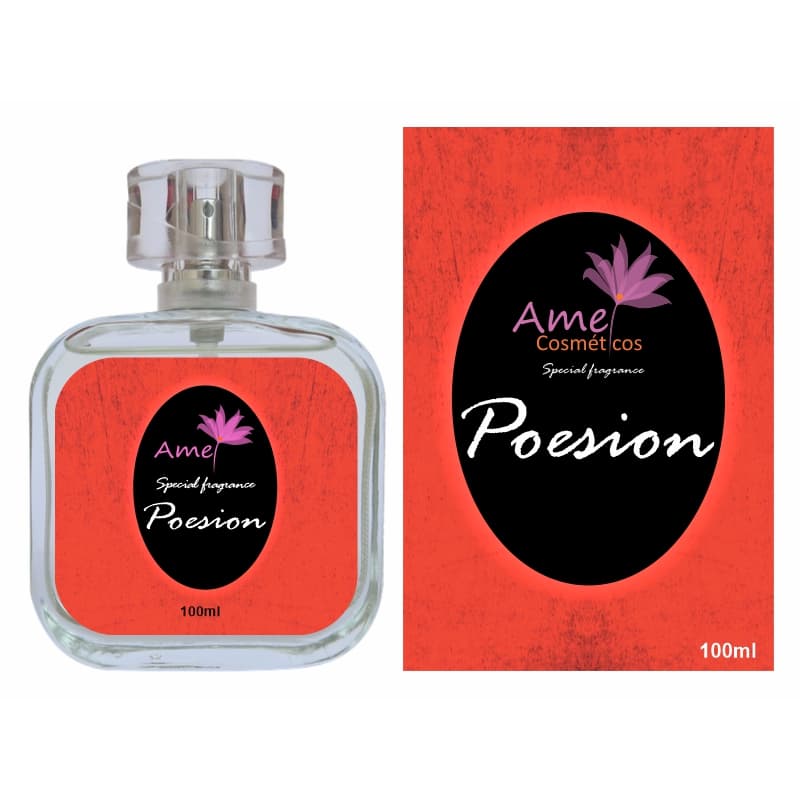 Perfume Feminino Poesion Amei Cosmeticos Alta Fixação 33% de Essência Importada