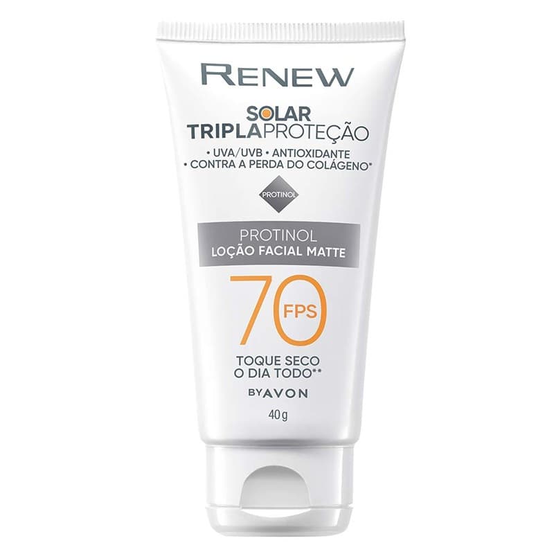 Protetor Solar Anti Idade Avon Renew Solar Advanced FPS70