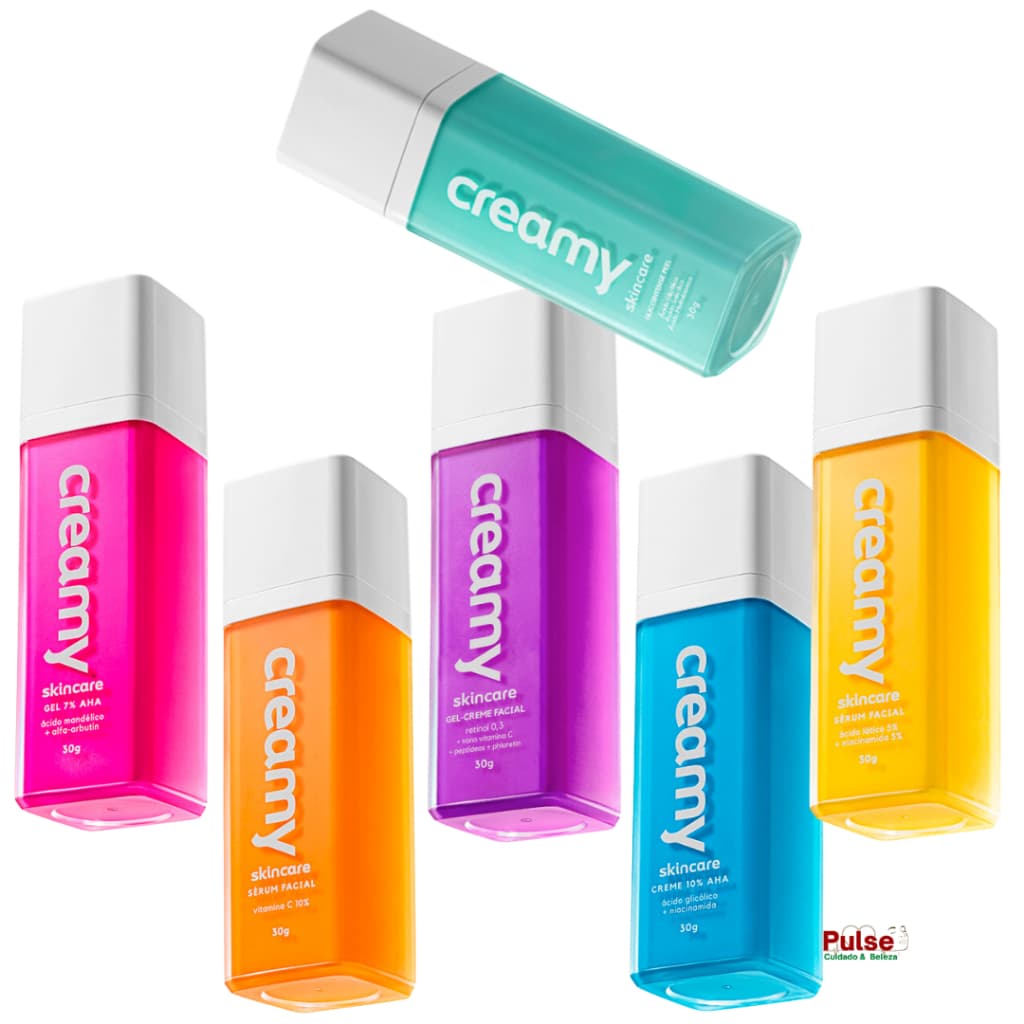 Creamy skincare Glicointense Peel , Vitamina C, Lático, Mandélico , Retinol ou Glicólico, 30g