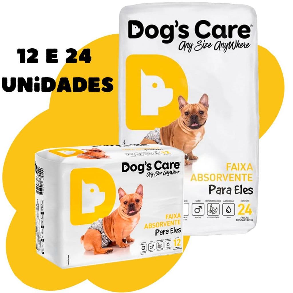 Fralda Dogs Care Para Macho Fralda Higiênica Descartável Para Pets