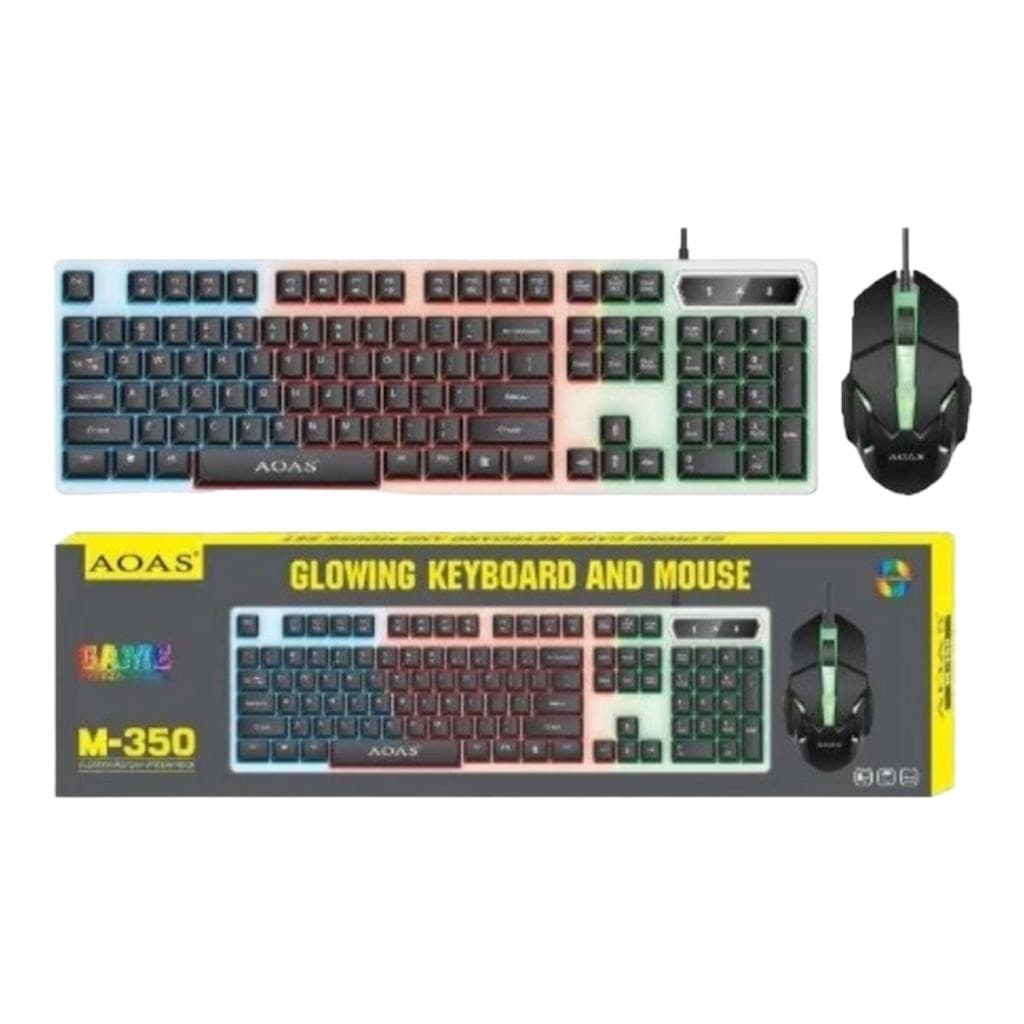 Kit Teclado e mouse gamer  RGB Semi-mecânico em protuguês 350 TG