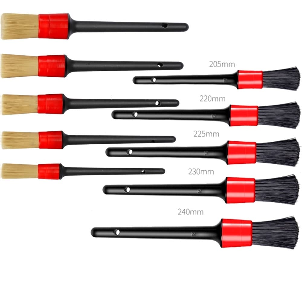 Kit Pinceis Detalhamento Automotivo Carro Moto Limpeza Profissional Karbox 10 peças Limpeza Interna e Externa Carro