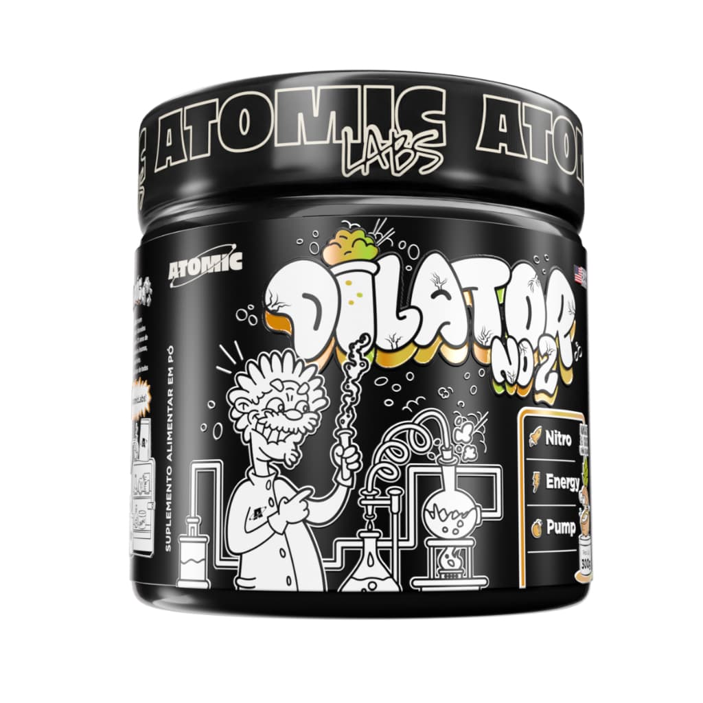 Pré Treino Noturno Sem Cafeína - Dilator No2 (300g) Vaso dilatador - Atomic Labs