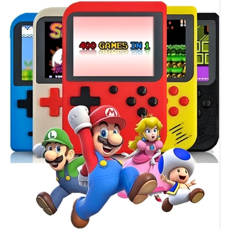 mini vídeo game retro portátil 400 jogos internos-gameboy  Sup box plus TV com controle