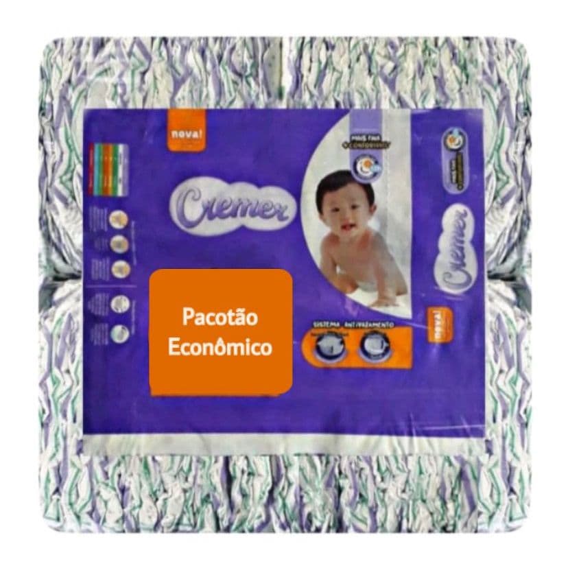 Fraldas Infantil/Descartáveis/ Cremer Magic Care Pacotão Ecônomico Super Absorção Noturna