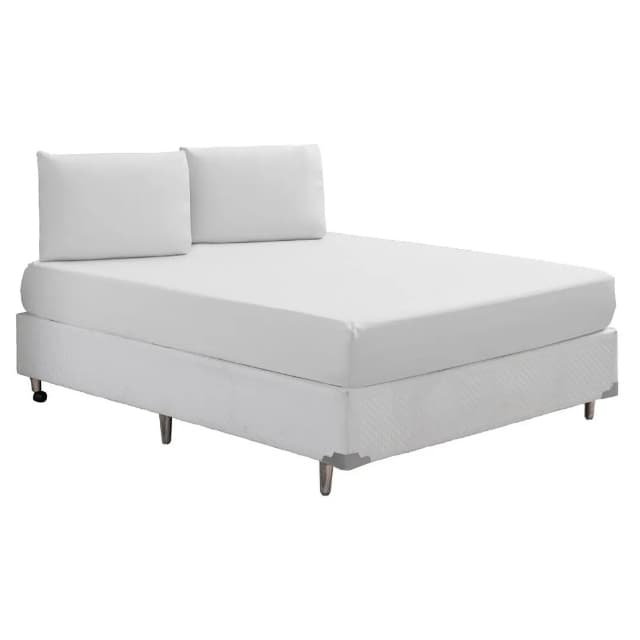 Lençol Casal Queen 3 Peças Com Elástico + Fronhas Jogo De Lençol Cama Branco